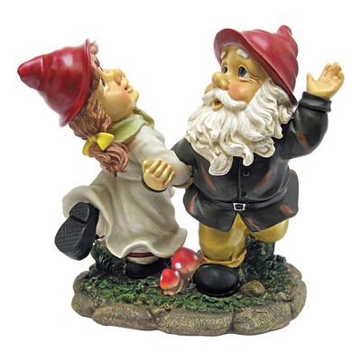 Design Toscano Dancing Duo Garden Gnome Statue - Multicolored