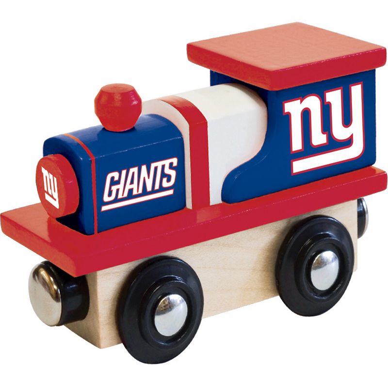 MasterPieces Officially Licensed NFL New York Giants Wooden Toy Train Engine For Kids, 2 of 4