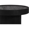 The Dalles Coffee Table Mango Wood Black - ZM Home: Modern Pedestal Base, No Assembly, 1-Year Warranty - 4 of 4