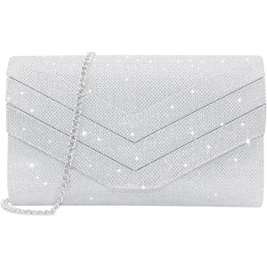 Generic Evening Bag for Women, Suede Envelope Evening Purses Crossbody Shoulder Clutch Bag - 1 of 4