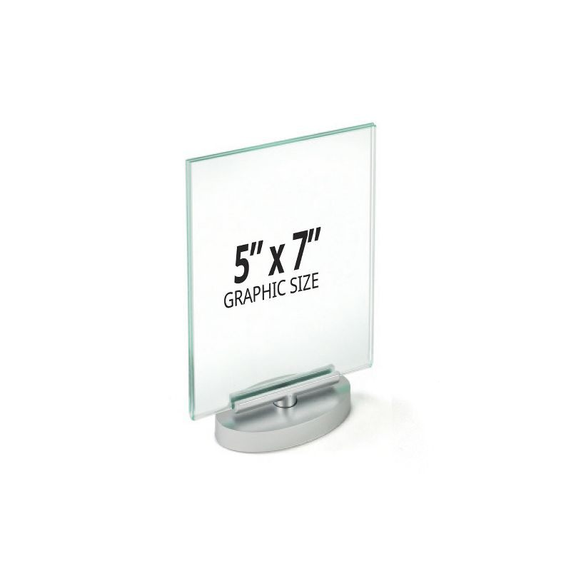 Azar Displays Two-Sided Revolving Acrylic Sign Holder Frame 5"W X 7"H, 4 of 6