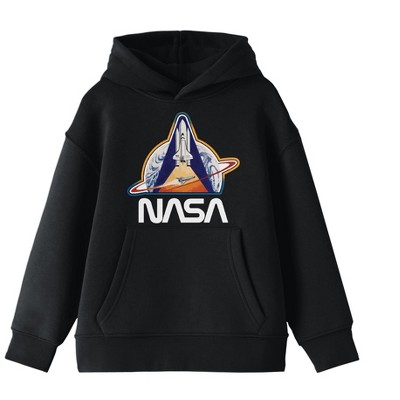 Kids Boys Girls Hoodie Sweatshirt Child Rocket Space Print Hooed Pullover Tops 