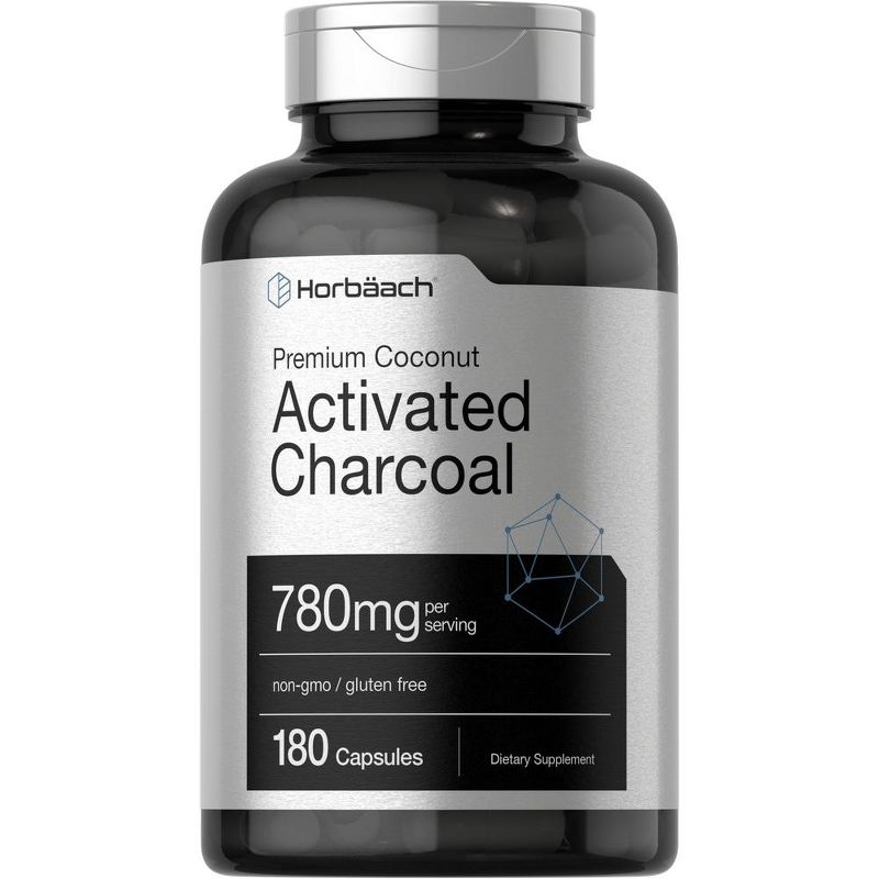 Horbaach Activated Charcoal Capsules | 180 Count, 1 of 4