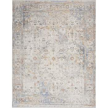 Rugs America Preston PS15A Stay Marigolden Transitional Vintage White Area Rug, 5'3 x 7'0