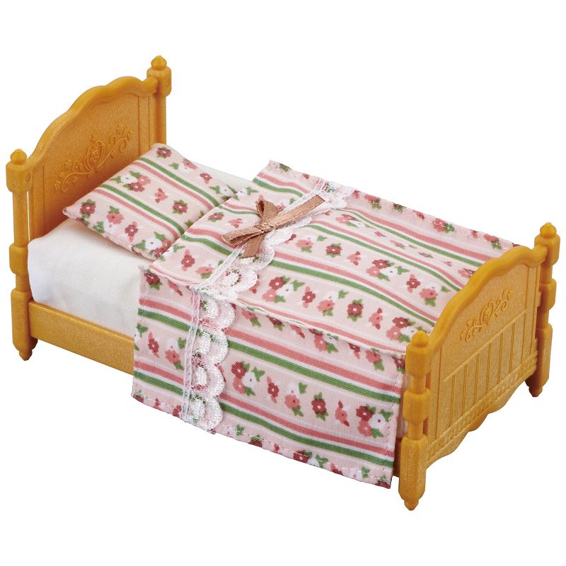 Calico Critters Bed & Comforter Set, Dollhouse Furniture and Accessories, 1 of 6