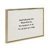 Kate and Laurel Sylvie Jingle Bells Jingle Bells Framed Canvas by The Creative Bunch Studio, 18x24, Bright Gold - 2 of 4