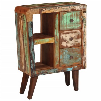 vidaXL Sideboard 21.7"x11.8"x31.5" Solid Wood Reclaimed