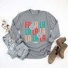 S.W.Smiley Fa La La - Womens Garment Dyed Long Sleeve - 3 of 3