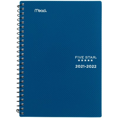 2021-22 Academic Weekly/Monthly Planner 5.5" x 8.5" Teal - Five Star