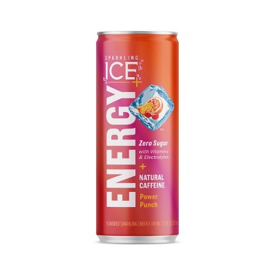 Sparkling Ice +energy Power Punch Energy Drink - 12 Fl Oz Can : Target