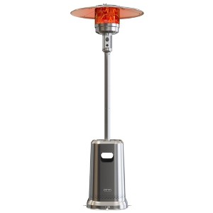 East Oak 50000 BTU Torch Patio Propane Outdoor Portable Heater Stainless Steel: Iron Frame, 10ft Heat Radius, No Tools Assembly - 1 of 4