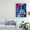 Trademark Fine Art -David Lloyd Glover 'Keith Richards A Rolling Stone' Canvas Art - 18x24 - 3 of 4