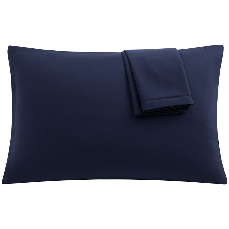 20x26inches 610 Thread 1800 Series Soft Brushed Microfiber Pillow Case Navy - PiccoCasa, 1 of 7