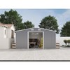10×12FT Outdoor Storage Shed,Heavy-Duty Metal Garden Shed with Lockable Door,Waterproof Roof Outdoor Patio Storaged Sheds for Bike Backyard Pool Lawn - 3 of 4