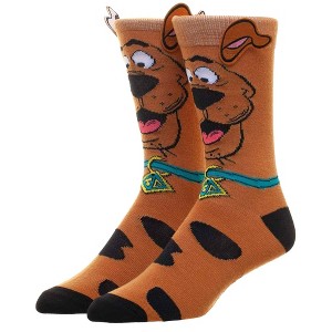 Scooby Doo Socks Men's Adult Crew Socks with Scooby Ears - 1 of 4