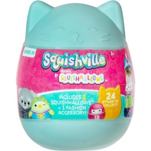 Squishmallows Squishville Easter Egg -Series 10 -Official Kellytoy- Mini Mystery Stuffed Animal Toy Plush Styles May Vary - Fun for Kids, Girls & Boys - 1 of 4