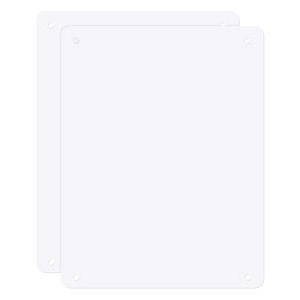 Unique Bargains Sublimation Aluminum Yard Garden DIY White Blank Metal Signs - 1 of 4