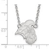 Black Bow Jewelry 14k White Gold Coastal Carolina Chanticleers NCAA Necklace 18 Inch - 2 of 4