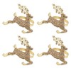 Saro Lifestyle Beaded Reindeer Napkin Ring (Set of 4) - 2 of 3