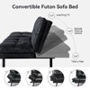 Dyonery 71" Convertible Futon Sofa Bed,Memory Foam Futon Couch,Memory Foam Modern Folding Loveseat Sofa Bed, for Living Room,Office - 3 of 4