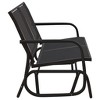 vidaXL Garden Glider Bench Black 47.4"x29.9"x34.1" Textilene & Steel - 4 of 4