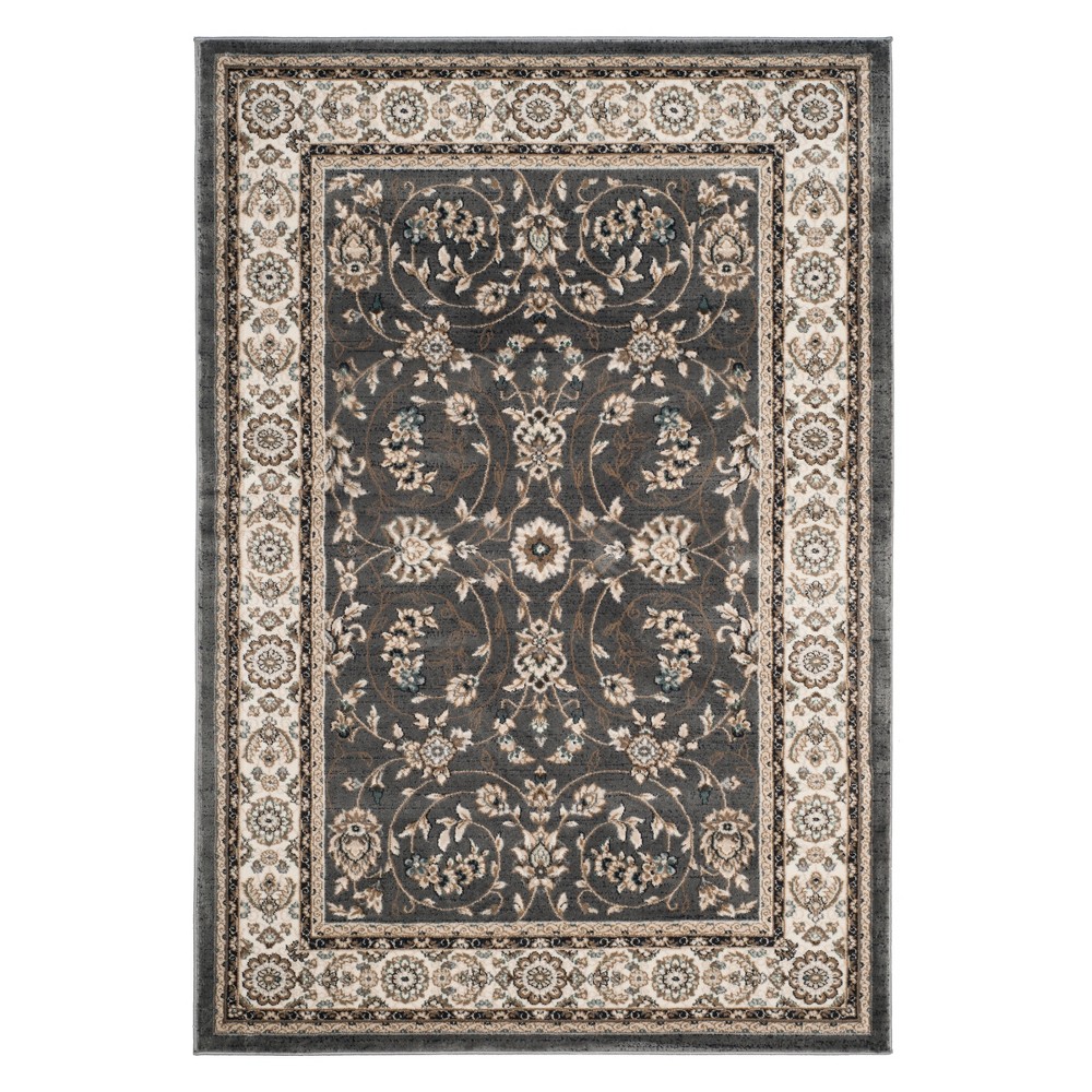 5'3inx7'6in Lupe Floral Accent Rug Gray/Cream - Safavieh