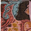 50" X 70" Brown And Pink Floral Cotton Quilted Kantha Throw Blanket with Embroidery - 4 of 4