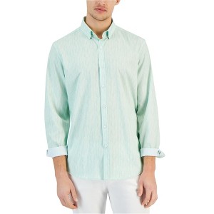 Alfani Mens Stripped Button Up Shirt - 1 of 1