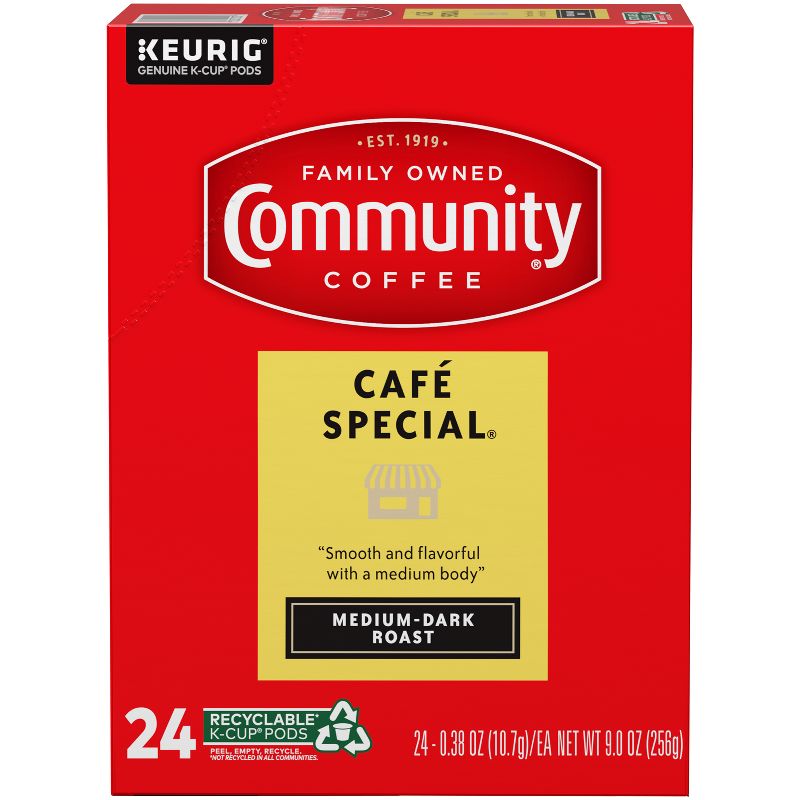 Community Coffee Cafe Special Medium Roast Coffee - Single Serve Pods - 24ct, 1 of 6