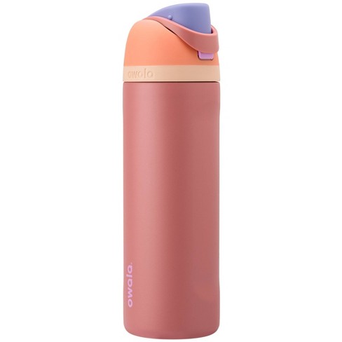 Owala® FreeSip® Insulated Stainless Steel Water Bottle BPA-Free, 24-Ounce  (Tan/Pink)