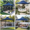 Yescom 10x10Ft UV30+ Gazebo Replacement Top for 2 Tier Outdoor Canopy Cover Patio Backyard Party Deck Event Navy Blue - 2 of 4