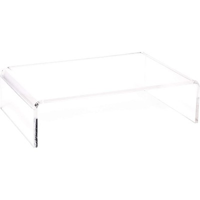 Juvale Acrylic Computer Monitor Stand, Clear Display Desk Riser (4 x 15 x 10 Inches)