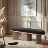 Meridian Furniture,Wilshire Boucle Fabric Bench - 2 of 4