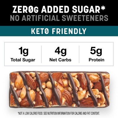 KIND Zero Added Sugar Dark Chocolate Nuts & Sea Salt Bars - 12oz/10ct