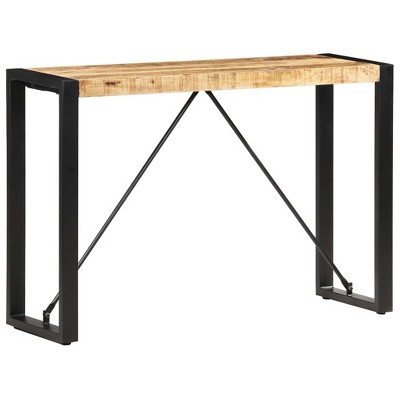 vidaXL Console Table 43.3 in.x13.8 in.x29.9 in. Solid Mango Wood