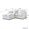 WJShome Cloud Couch Modular Sectional Sofa,82.68" L Shaped Couch,Down Filled Convertible Wide Seater,2 Seater+Ottoman,Covers Washable&Replaceable - 3 of 4