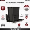 Rev-A-Shelf Pullout Kitchen Trash Can 35 qt. with Soft-Close, 53WC-1535SCDM-118 - 3 of 4