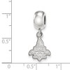Black Bow Jewelry Sterling Silver New Orleans Privateers NCAA Bead Charm - 3 of 4