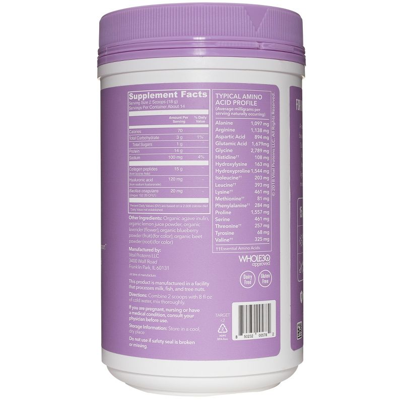 Vital Proteins Beauty Collagen Powder - Lavender Lemon - 9oz, 4 of 9