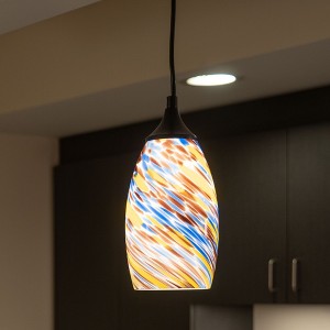 VAXCEL Milano Mini Pendant Ceiling Art Glass Shade - 1 of 4