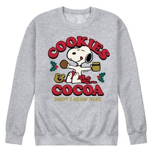 Men's - Peanuts - Snoopy Winter Fun Graphic Fleece Sweatshirt - 1 of 4