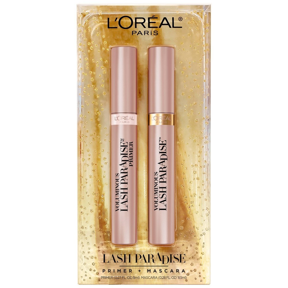 L'Oreal Paris Voluminous Lash Paradise Mascara and Primer Holiday Gift ...