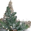 Northlight Frosted Mixed Pine Hanging Star Christmas Ornament - 24" - Green, Gray and Brown - 3 of 3