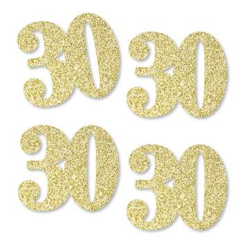Adult 60th Birthday Gold Decorations DIY Party Essentials Set of 20