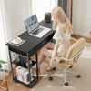 CAVINAS Home Office Desk Modern Writing Desk with 2 Storage Drawers, 5 Storage Shelves for Study and Work - 2 of 4