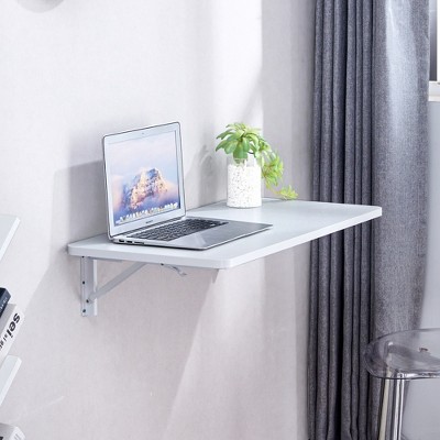 Lycvki MDF Wall Mounted Folding Table Fold Down Desk