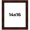 PosterPalooza | Distressed Brown Picture Frame - UV Acrylic, Foam Board Backing, Hanging Hardware - 2 of 4