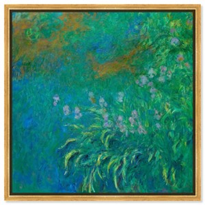Art Remedy Claude Monet - Irises Blue Monet Art Prints Framed - 1 of 4