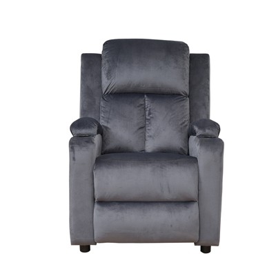 Modern Recliner Chair Padded Seat Velvet for Living Room Single Sofa Recliner Seat Club Chair Home Theater Seating