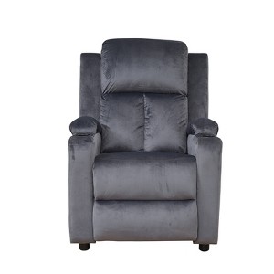 Bonrcea Modern Recliner Chair Padded Seat Velvet for Living Room Single Sofa Recliner Seat Club Chair Home Theater Seating - 1 of 4